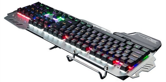 Wired Gaming Mechanical Keyboard With A Mobile Phone Holder And Carpal Support Extremely Fast Green Shaft