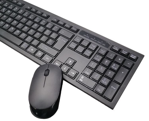 Wireless Keyboard and Mouse Combo 2.4GHz Slim Full-Sized Silent Combo with USB Nano Receiver for Laptop, PC