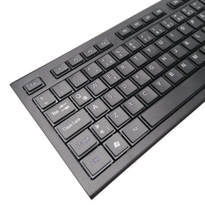 Wireless Keyboard and Mouse Combo 2.4GHz Slim Full-Sized Silent Combo with USB Nano Receiver for Laptop, PC