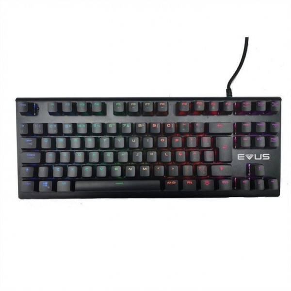 Wireless Mechanical 87 Keyboard Mouse RGB Backlit Wired Antidust για γραφομηχανή