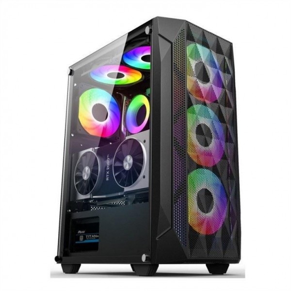 ETEK - ATX/Matx Υπολογιστική θήκη Επικρατευτικό υαλοπίνακα σε πλευρική πίεση Διάτρηση Πίνακα εμπρός Υποστήριξη Ραδιενεργός θερμαντήρας