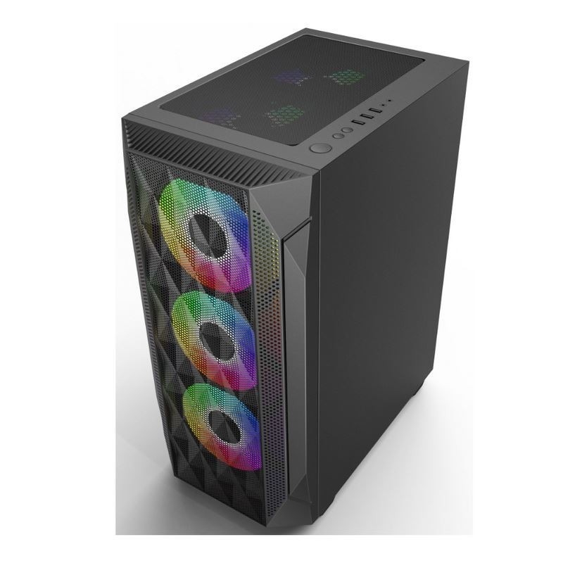 ETEK - ATX/Matx Υπολογιστική θήκη Επικρατευτικό υαλοπίνακα σε πλευρική πίεση Διάτρηση Πίνακα εμπρός Υποστήριξη Ραδιενεργός θερμαντήρας