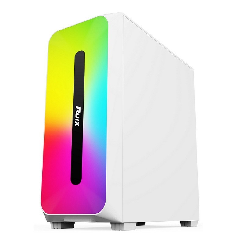Τροφοδοτικό Micro ATX /ATX/ITX CASE Dazzle ARGB Effect Μπροστινό πάνελ κάτω βάσης τροφοδοτικό διαθέσιμο σε ασπρόμαυρο