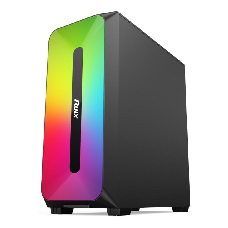 Τροφοδοτικό Micro ATX /ATX/ITX CASE Dazzle ARGB Effect Μπροστινό πάνελ κάτω βάσης τροφοδοτικό διαθέσιμο σε ασπρόμαυρο
