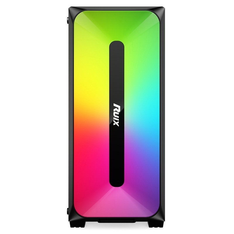 Τροφοδοτικό Micro ATX /ATX/ITX CASE Dazzle ARGB Effect Μπροστινό πάνελ κάτω βάσης τροφοδοτικό διαθέσιμο σε ασπρόμαυρο