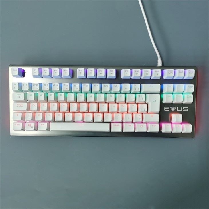 Wireless Mechanical 87 Keyboard Mouse RGB Backlit Wired Antidust για γραφομηχανή