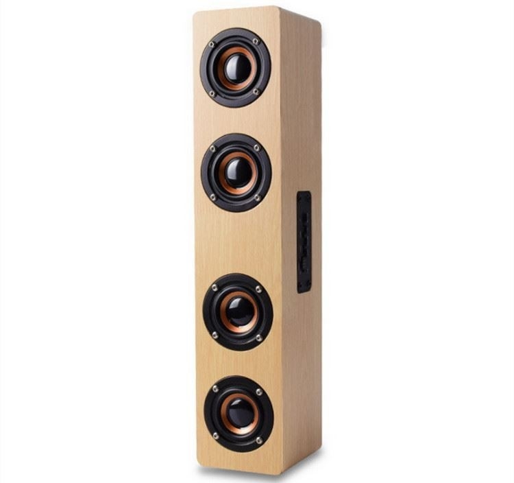 4000mah Ξύλινο Bluetooth ασύρματο ηχείο HIFI Φορητό Music SoundBar AUX Handsfree για τηλεόραση