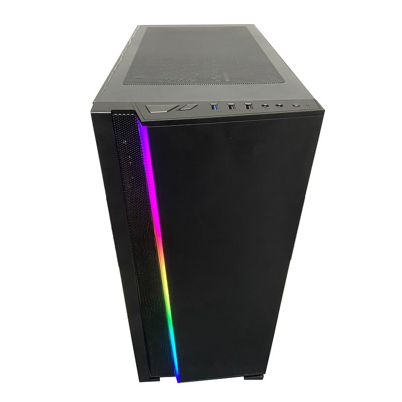 ATX ITX υπολογιστών γραφείου RGB περίπτωση 36cm PC γυαλιού πύργων χρονικών σηράγγων πλήρης θερμαντικό σώμα