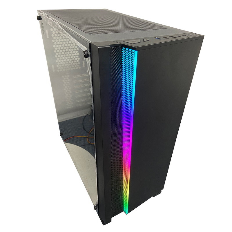 ATX ITX υπολογιστών γραφείου RGB περίπτωση 36cm PC γυαλιού πύργων χρονικών σηράγγων πλήρης θερμαντικό σώμα