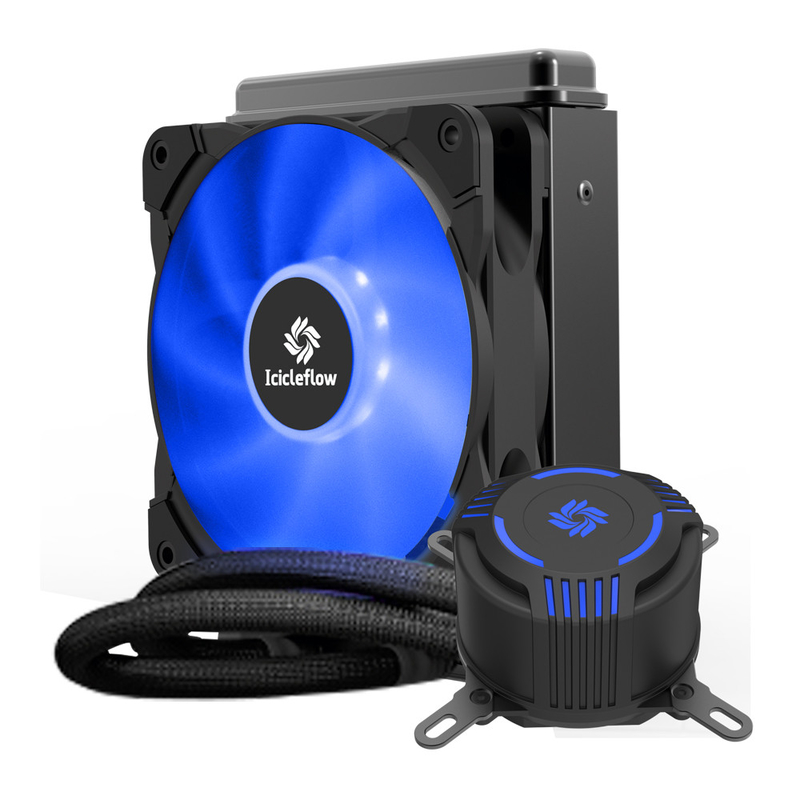 120mm RGB ΚΜΕ υπολογιστών περίπτωσης δοχείων ψύξης αντλία ροής θερμαντικών σωμάτων Leakproof υψηλή για AMD/Intel ΚΜΕ