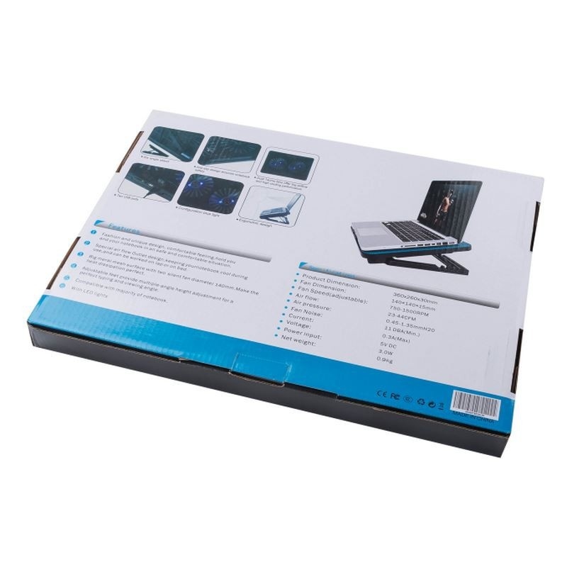 ETEK Laptop Cooling Pad Notebook Laptop Cooling Tray Εξωτερικό ψυγείο φορητού υπολογιστή Μεγάλο μέγεθος αλλά ήσυχο