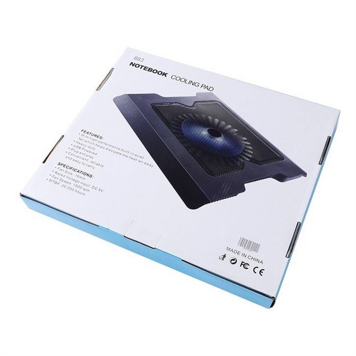ETEK Laptop Cooling Pad- 14CM Διασπέρμασης Laptop Cooling Tray Φανατικός Λογισμικός Συνεργάτης