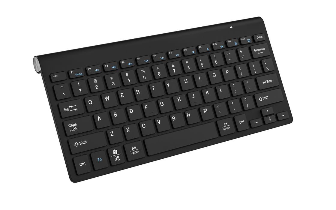 Ασύρματο 2.4G All Black πληκτρολόγιο και ποντίκι Set Simple Style για το γραφείο σπίτι
