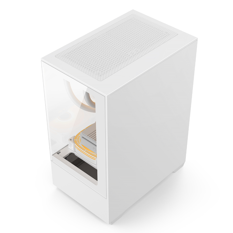 Micro-ATX ITX PC Gaming Case 1 HDD Bay 1 SSD Drive Bay και τα δύο Μαύρα λευκά χρώματα