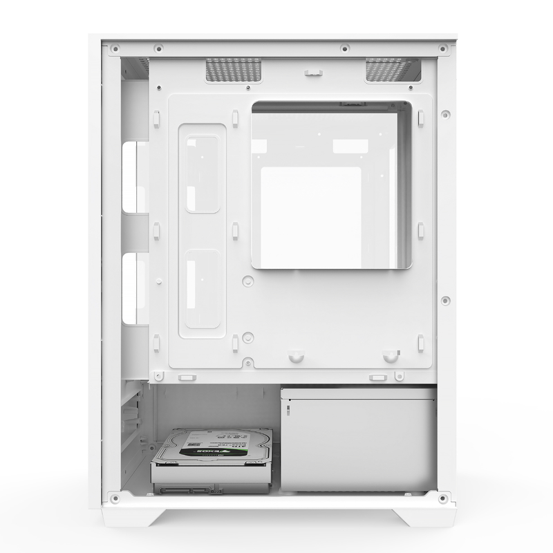 Micro-ATX ITX PC Gaming Case 1 HDD Bay 1 SSD Drive Bay και τα δύο Μαύρα λευκά χρώματα