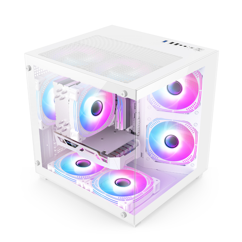 Μικρο-ATX / ITX PC Case Awesome Heat Dissipation Υποστηρίζει Πολλά Διαφορετικά Εγκαταστήματα Εργατικού για Επαγγελματίες Παικτών