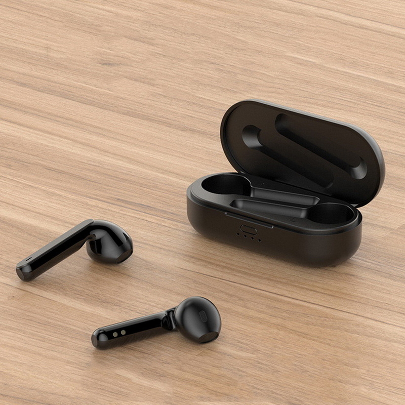 Ασύρματα ακουστικά ETEK, Bluetooth με μικρόφωνο, σχεδιασμός μισού στο αυτί, μείωση θορύβου για καθαρές κλήσεις, βαθύ μπάσο, αδιάβροχο