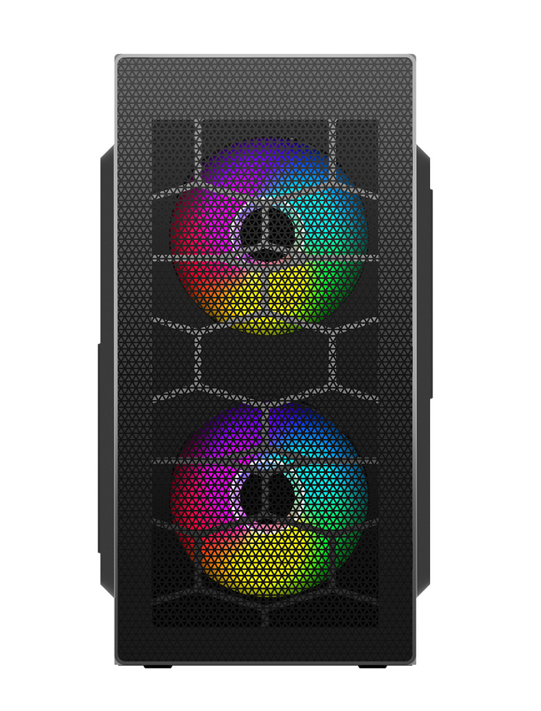 ETEK Gaming Computer Case MATX 2 Μεγάλοι ανεμιστήρες RGB στο μπροστινό πάνελ ανεμιστήρας στο πλευρικό πάνελ Διαθέσιμη υποστήριξη OEM ODM