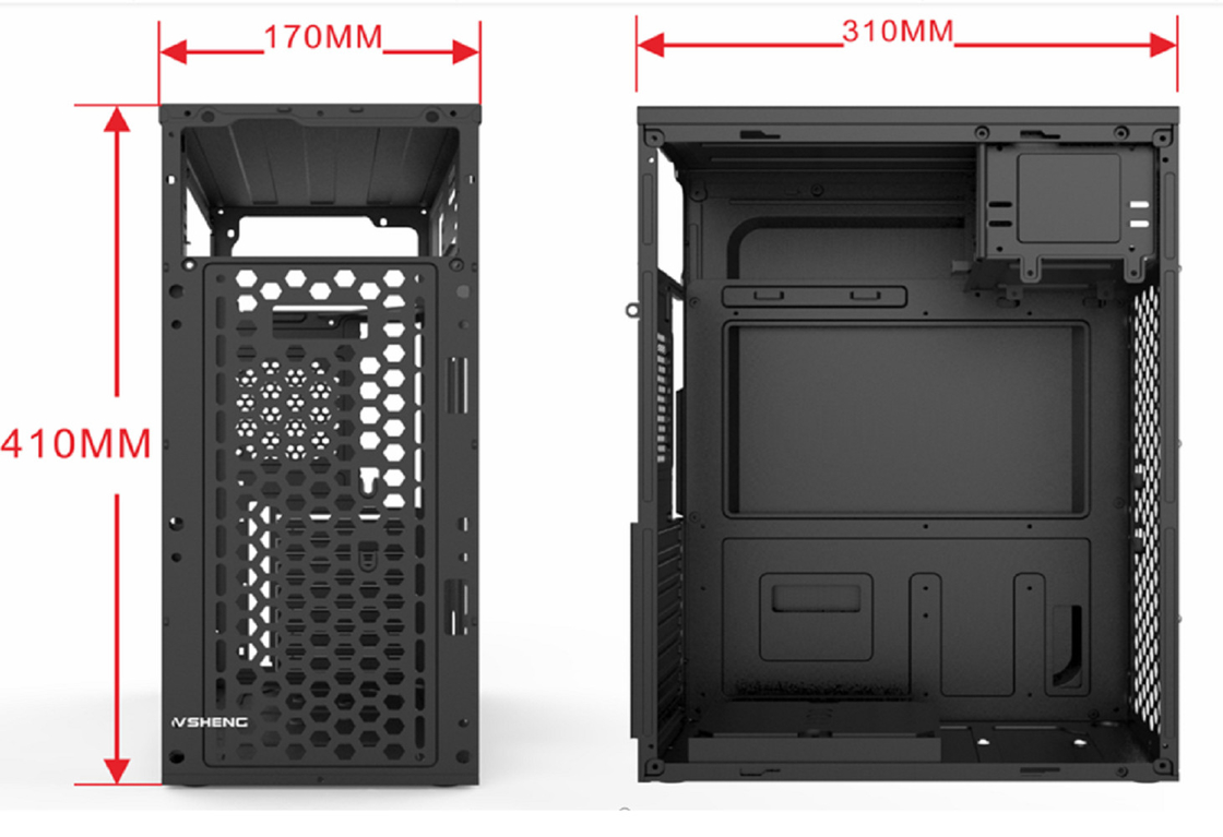 Υποστηρίζει 7 PCI Slots 2 HDDs 3 SSDs 1 CD Drive Διαθέτει 5 ανεμιστήρες συμβατό με τις μητρικές πλακέτες ATX Micro ATX και Mini ATX