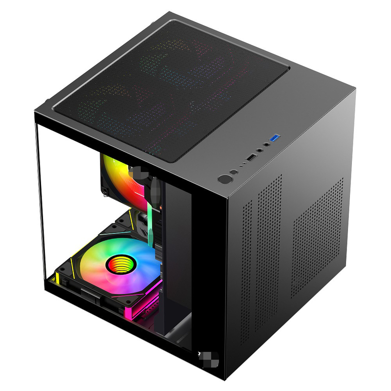 Η θήκη του υπολογιστή MATX/ITX υποστηρίζει κάρτες γραφικών μέχρι 320mm CPU ψυκτικά μέχρι 165mm 1 HDD 2 SSDs 3 X 12CM Φανατές για χρήματα