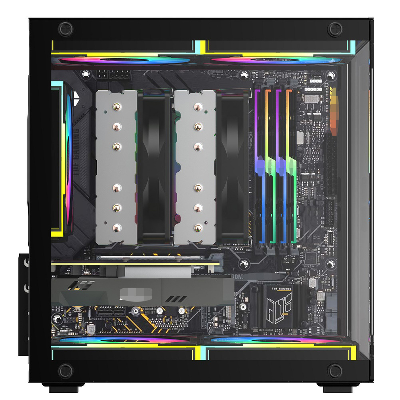 Η θήκη του υπολογιστή MATX/ITX υποστηρίζει κάρτες γραφικών μέχρι 320mm CPU ψυκτικά μέχρι 165mm 1 HDD 2 SSDs 3 X 12CM Φανατές για χρήματα