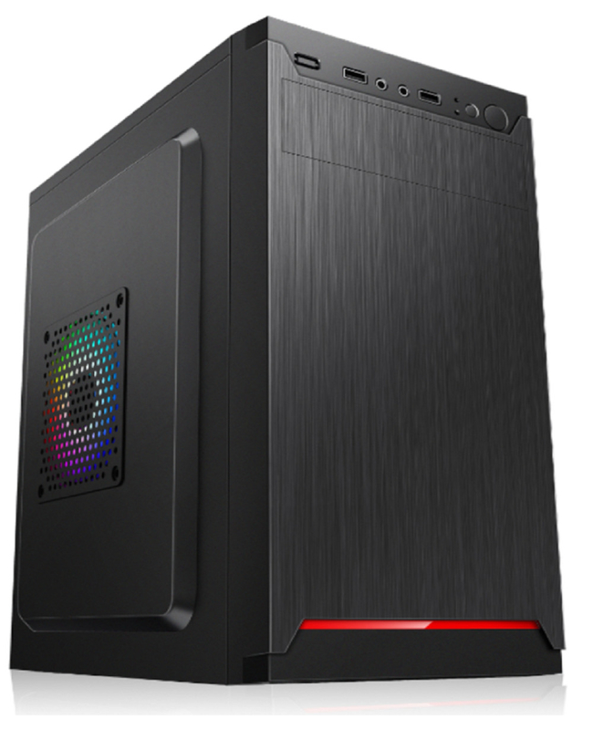 Υποστηρίζει MicroATX MIniATX με 4 υποδομές επέκτασης 2HDDs 2 SSDs 12cm και 8cm Φανατήρες Συγκινητήριες ελαφριά θήκη υπολογιστή για χρήματα
