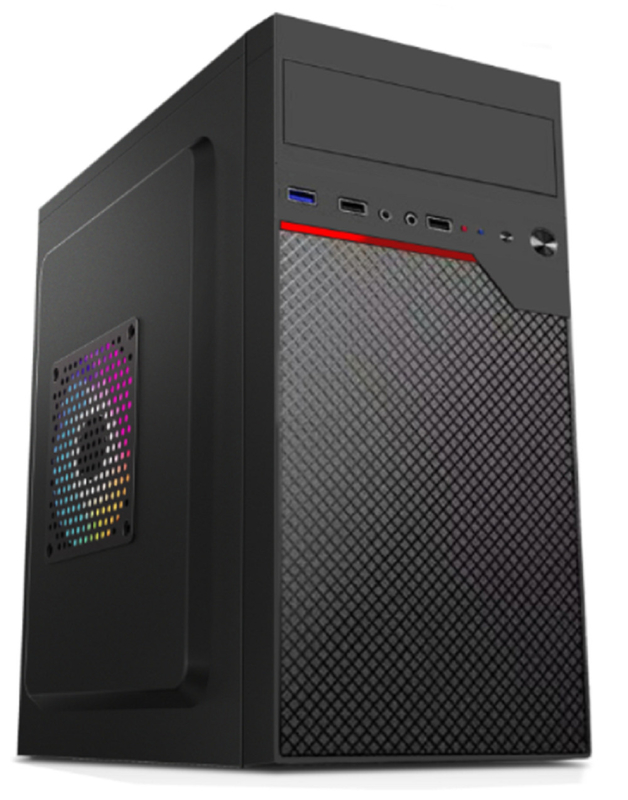 Υποστηρίζει MicroATX MIniATX με 4 υποδομές επέκτασης 2HDDs 2 SSDs 12cm και 8cm Φανατήρες Συγκινητήριες ελαφριά θήκη υπολογιστή για χρήματα