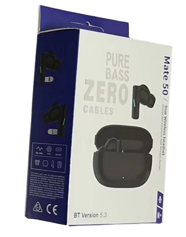 Αντένα Banzai Δύο μπαταρίες F10 Μονάδα ομιλητή Bluetooth 5.3 TWS Ακουστικά με θήκη φόρτισης για επιβάτες Φοιτητές