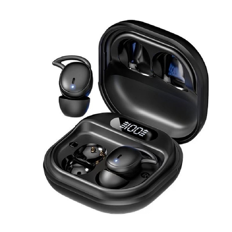 V5.4 Bluetooth ακουστικά υποστηρίζει πρωτόκολλα A2DP AVRCP HFP χρόνος ομιλίας 3-5 ώρες F6 Copper Ring ομιλητής σε μαύρο λευκό τόνο δέρματος