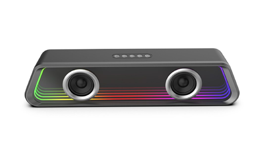 Bluetooth 5.3 ABS Αντικειμενικό υλικό 3000mAh μπαταρία 8W X 2 έξοδος υποστηρίζει BT / TF / USB / FM / AUX-IN / TWS για τους λάτρεις της μουσικής