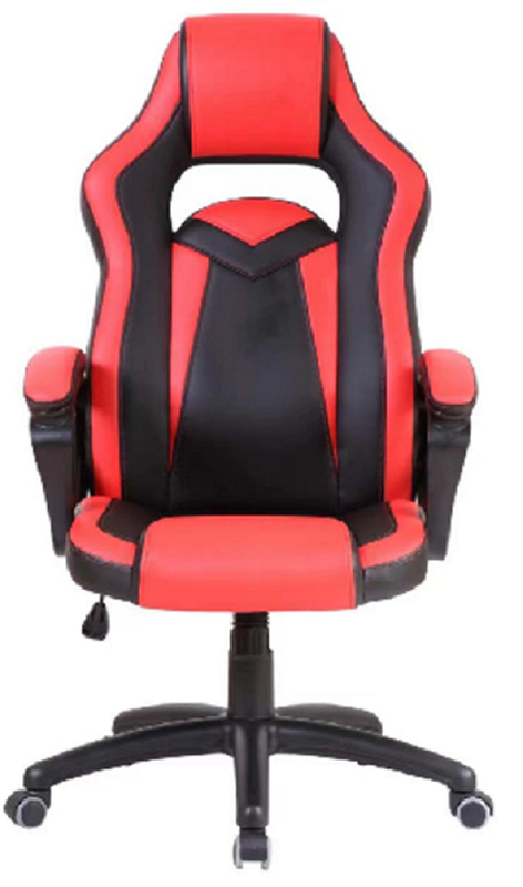 Ελαφρύ μαύρο και κόκκινο PU σχεδιασμό 350mm Nylon βάσης με PU καστρούς Τελίσιμο μηχανισμό για πολλαπλές θέσεις καθίσματος για τους υπαλλήλους γραφείου