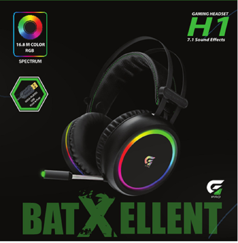 Ακουστικά Bluetooth 16.8M Χρώματα RGB 7.1 Ηχητικά Εφέ 20Hz-20kHz Περιοχή συχνοτήτων Φ50mm Ηχείο 6.0*5.0mm Πανδιάστατο μικρόφωνο για παίκτες