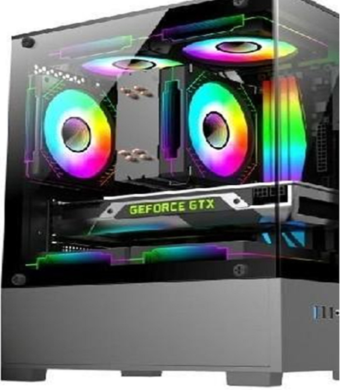 Υποστηρίζει MicroATX/MiniITX Μητρικές πλάκες Κάτω HDD + Διαμέρισμα ρεύματος για SSD Δύο αποθήκευση 5 ταχυτήτων ανεμιστήρα με 3D σχεδιασμό αεραγωγού