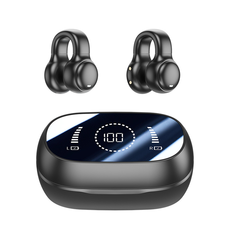 Bluetooth 5.3 ακουστικά Πλήρως ανοιχτό σχεδιασμό ακουστικών 9D Surround Sound Game Audio-sync HIFI Ψηφιακή οθόνη 1.5H φόρτιση 6H Single Playback