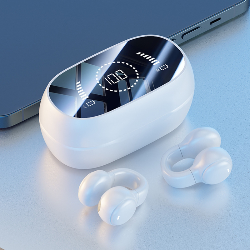 Bluetooth 5.3 ακουστικά Πλήρως ανοιχτό σχεδιασμό ακουστικών 9D Surround Sound Game Audio-sync HIFI Ψηφιακή οθόνη 1.5H φόρτιση 6H Single Playback