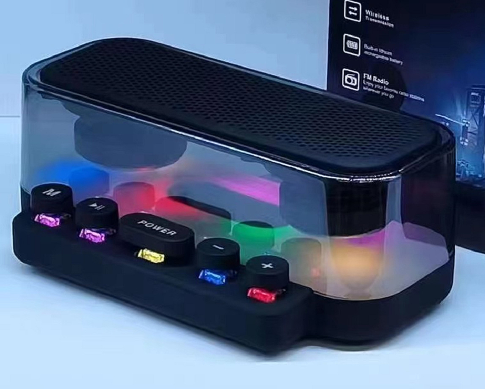 10W Power Black Bluetooth Ηχείο με μπαταρίες 2400mAh/1200mAh/800mAh Υποστηρίζει την αναπαραγωγή TF/FM και κάρτα μνήμης 32GB