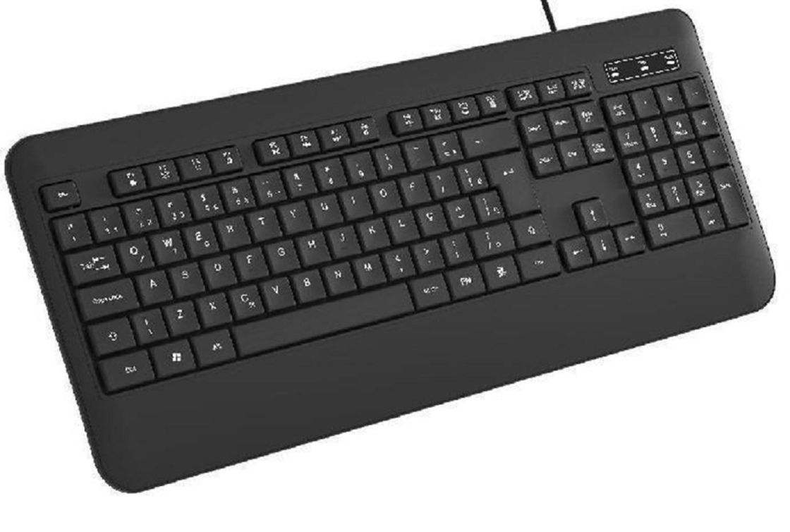 ETEK 104 Αδιάβροχο γραφείο πληκτρολόγιο με carbon film πλήκτρα HIPS υλικό 1,2 μέτρα πλεγμένο καλώδιο υποστηρίζει προσαρμογή λογότυπου