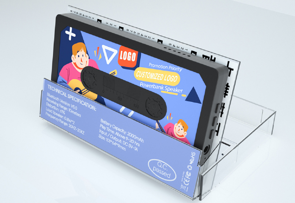 Bluetooth 5.0 TF Card FM Radio Υποστηρίζει 32GB κάρτα μνήμης 19mm Πλήρης συχνότητα ομιλητής Μινιμαλιστικό επιχειρηματικό στυλ