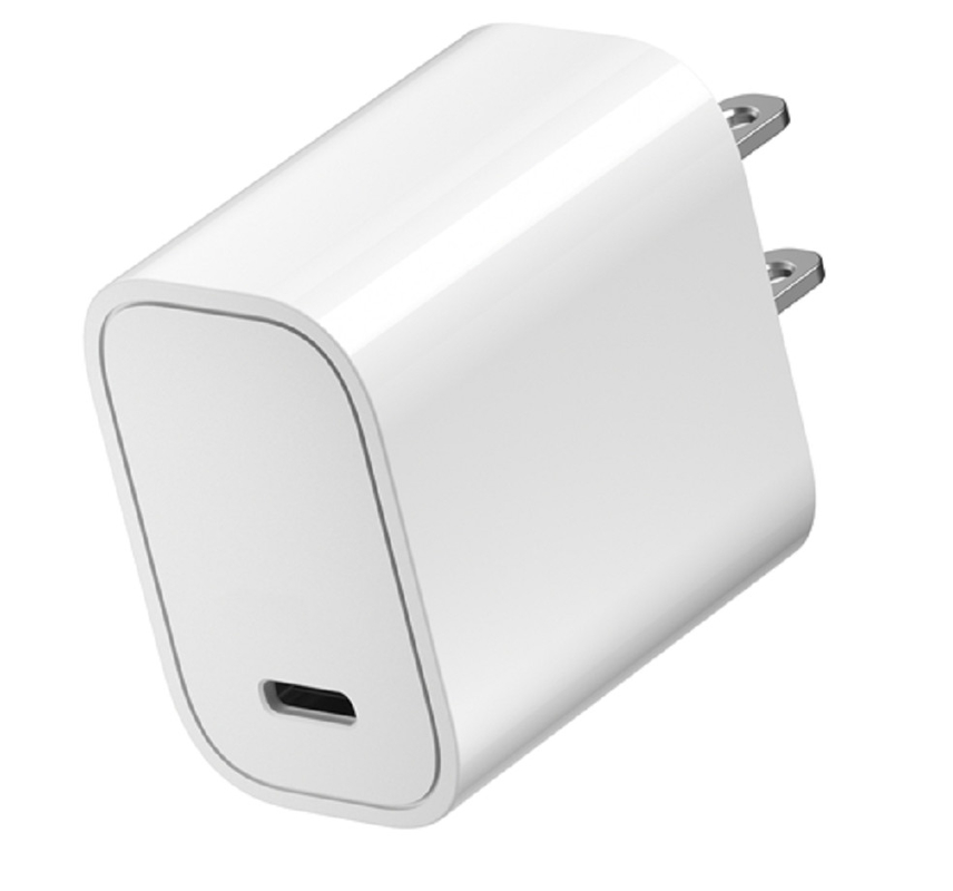 110-240V AC Εισαγωγή 20W PD Γρήγορη φόρτιση Υποστήριξη PPS Μαύρο και λευκό σχεδιασμό για επαγγελματίες ταξιδιώτες και διεθνείς χρήστες