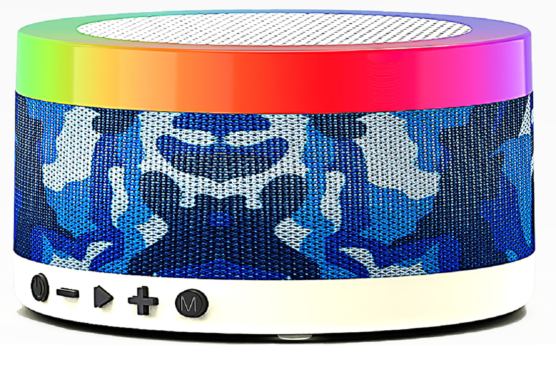 RMS 15W Δύναμη 102mm Ηχείο Bluetooth TF κάρτα USB FM Ραδιοφωνική υποστήριξη 2400mAh μπαταρία Πολυχρωματικά φώτα LED με πολλαπλές λειτουργίες