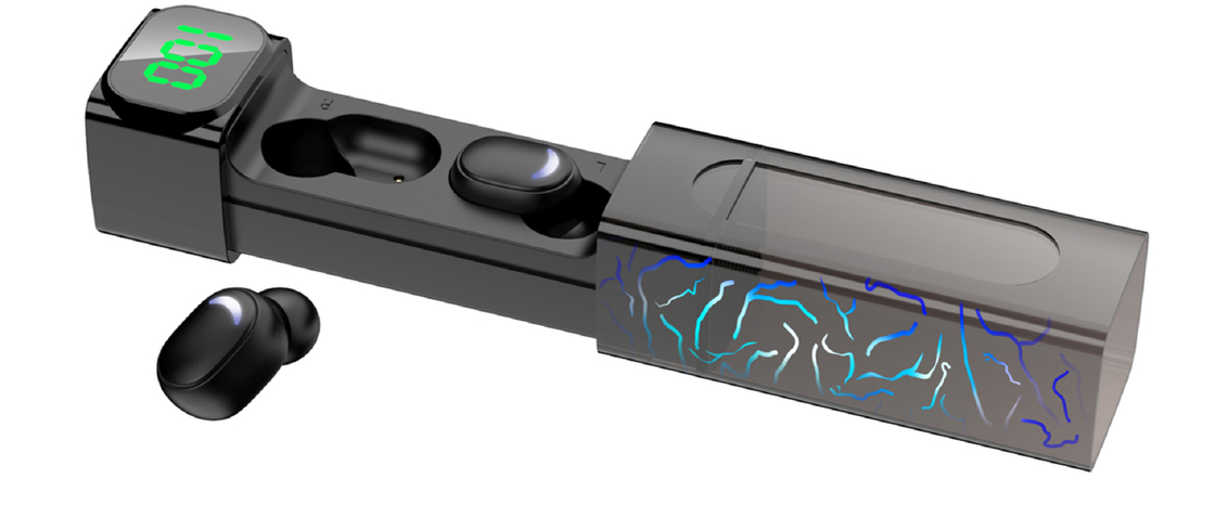 Ακουστικά Bluetooth χαμηλής καθυστέρησης Μακροχρόνια διάρκεια ζωής μπαταρίας 4 ώρες φόρτιση 200mAh Κουτί F8 Χάλκινος δαχτυλίδι ομιλητής Ενσωματωμένη προστασία μπαταρίας