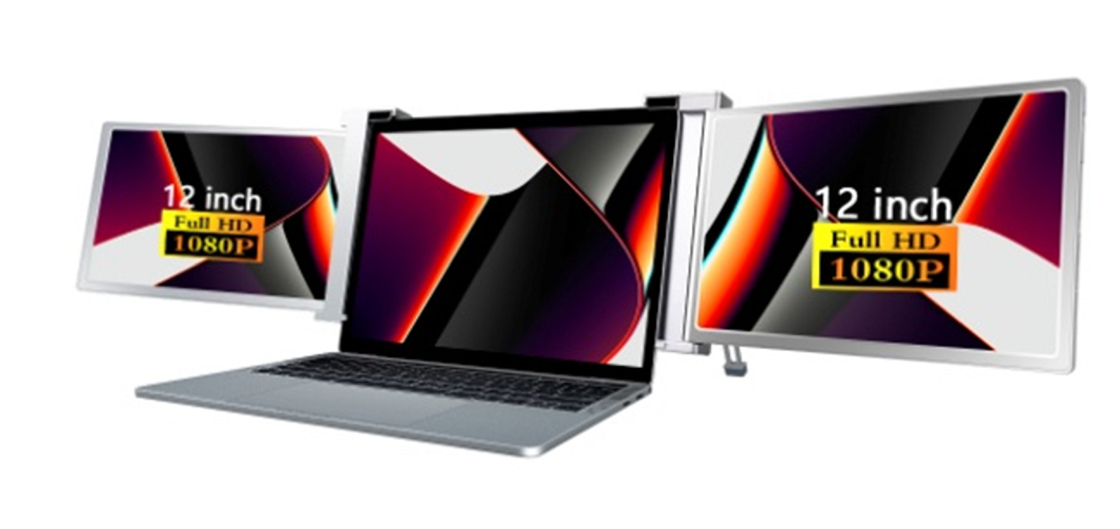 2 X 12 ιντσών FHD IPS οθόνες 1920 X 1080 16 / 9 Ultra-light design 1.1kg ανά οθόνη 25.3mm παχύ HDR Υποστήριξη 12 OSD γλώσσες