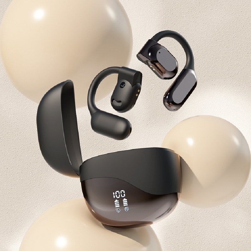 Bluetooth 5.4 ακουστικά με εμβέλεια 10 μέτρων έως 8-9 ώρες ανά κλήση 300mAh Φορτιστός θήκης παρέχει πρόσθετη ισχύ για επαγγελματική μετακίνηση κλπ.