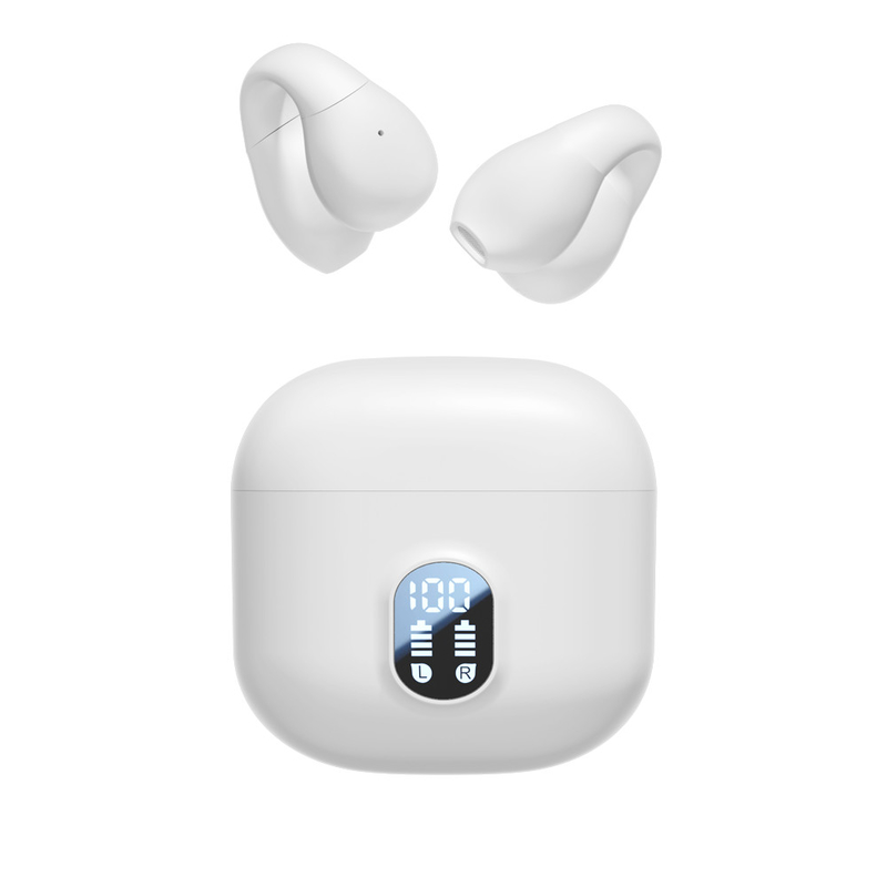Bluetooth 5.4 TWS ακουστικά με κωδικοποιητή AAC SBC, 6H Playtime & 200mAh θήκη φόρτισης για μετακίνηση, αθλητισμό και επιχειρήσεις
