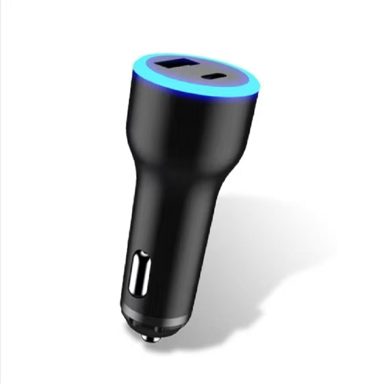 Υποστηρίζει USB-C PD 65W (20V/3.25A) γρήγορη φόρτιση laptop + USB-A QC 18W, ABS+PC πυρίμαχο υλικό, μπλε ενδεικτική λυχνία LED