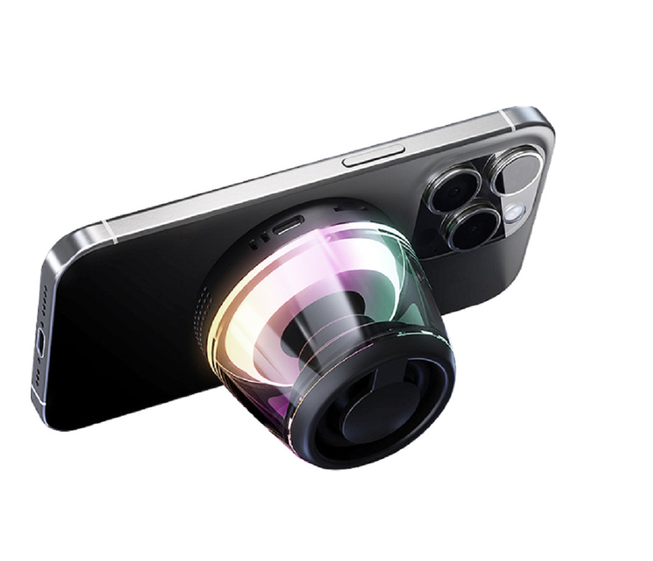 Ηχείο Bluetooth με ισχύ 5W 40mm Driver 500mAh μπαταρία RGB Light Bluetooth 5.3 Συμπληκτικό σχεδιασμό 4x5x5.5cm