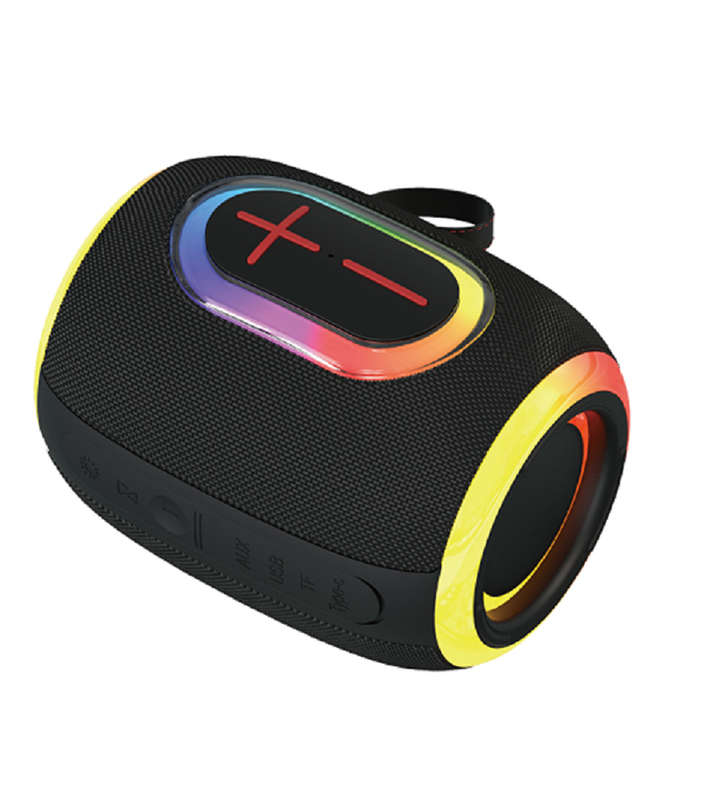 Αυτός ο ηχείο Bluetooth διαθέτει ισχύ 8W, οδηγό 66mm, μπαταρία 1500mAh, υποστηρίζει Bluetooth, TF, AUX, FM και USB flash drive