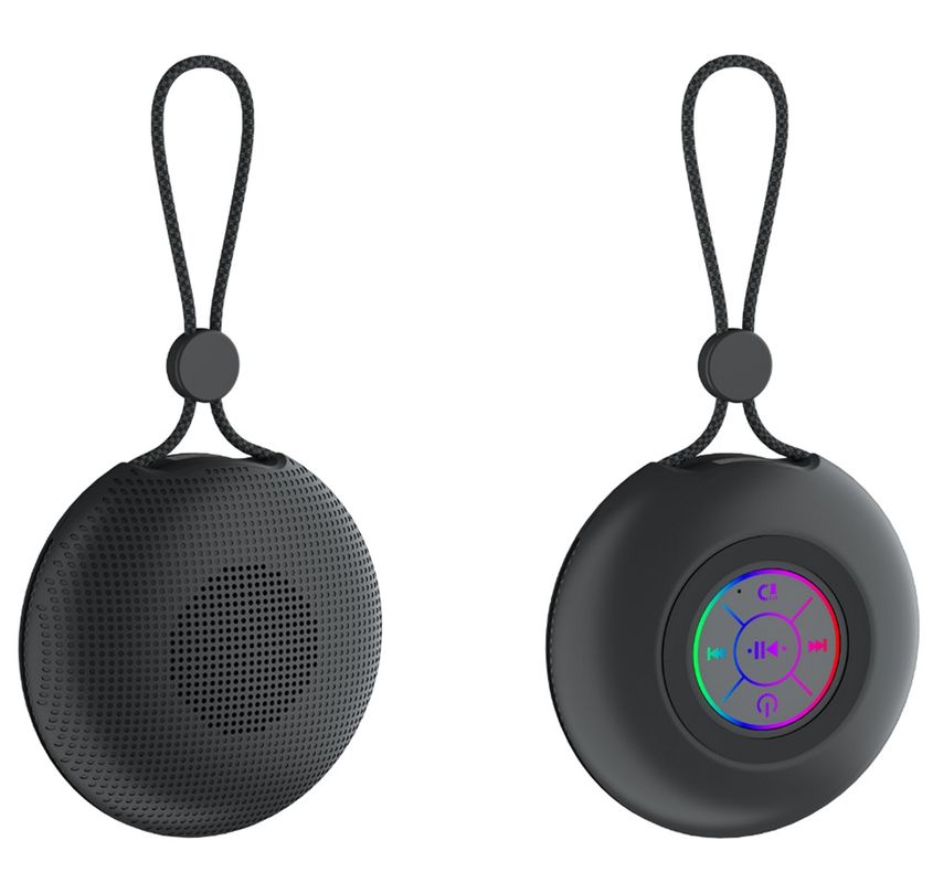 Φορητό ηχείο Bluetooth 5.3 με αδιαβροχοποίηση IPX4, φώτα RGB, σχεδιασμός σχοινιού ανάρτησης, οδηγός 52mm, έξοδος 5W, φόρτιση Type-C