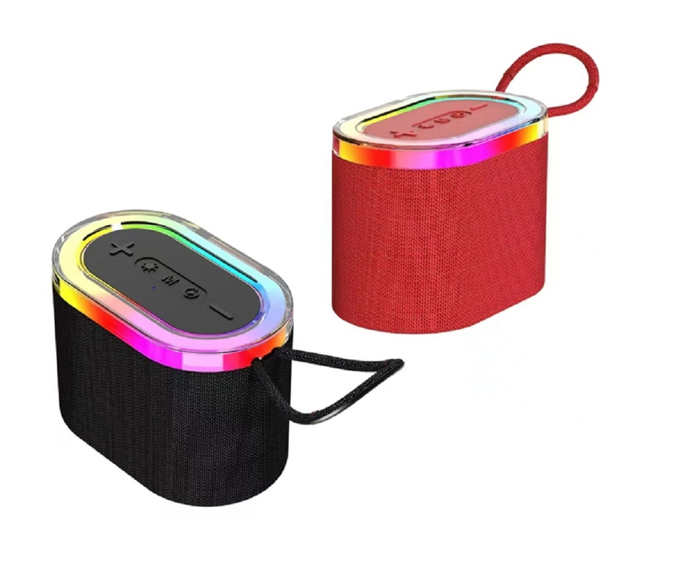 Φορητό Bluetooth 5.3 ηχείο με μπαταρία 800mAh υποστηρίζει κάρτα AUX TF και αναπαραγωγή USB περιλαμβάνει ενσωματωμένα φώτα RGB