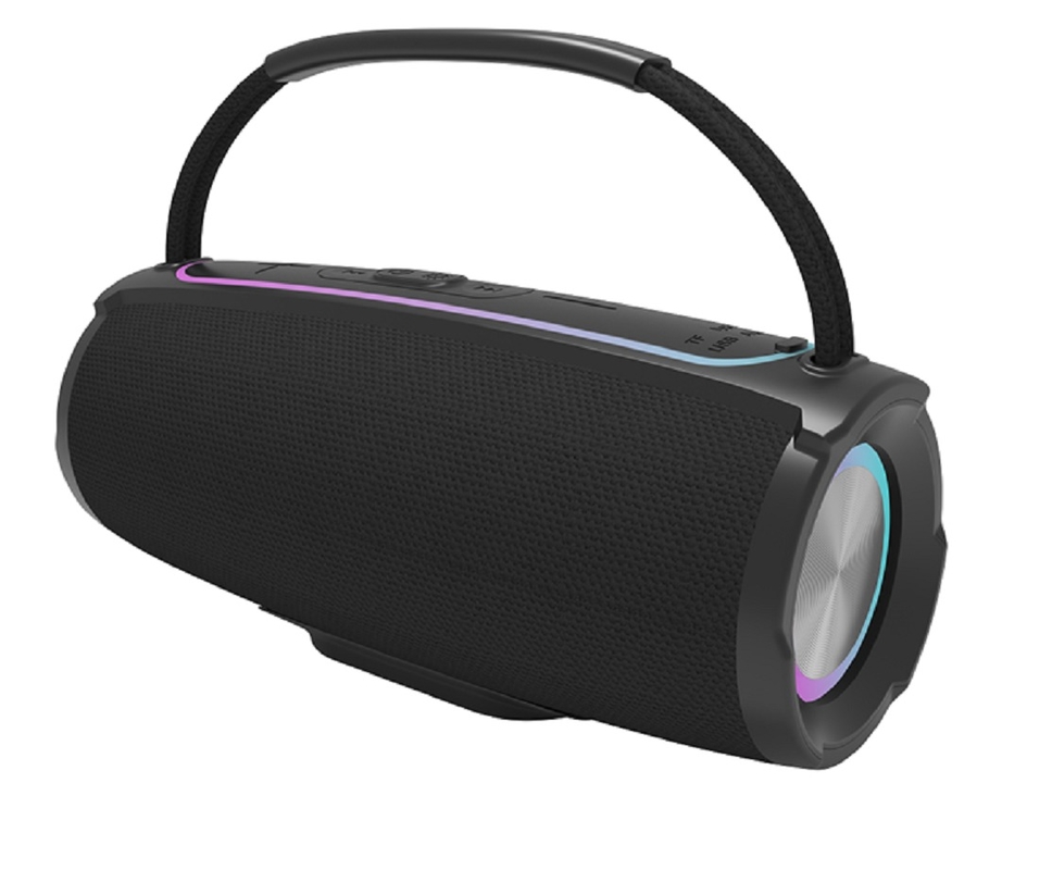 Διπλό 10W Bluetooth 5.3 Ηχείο 2600mAh Χέρι Σχεδιασμός RGB Φως & 4-Mode αναπαραγωγή AUX TF FM USB Flash Drive